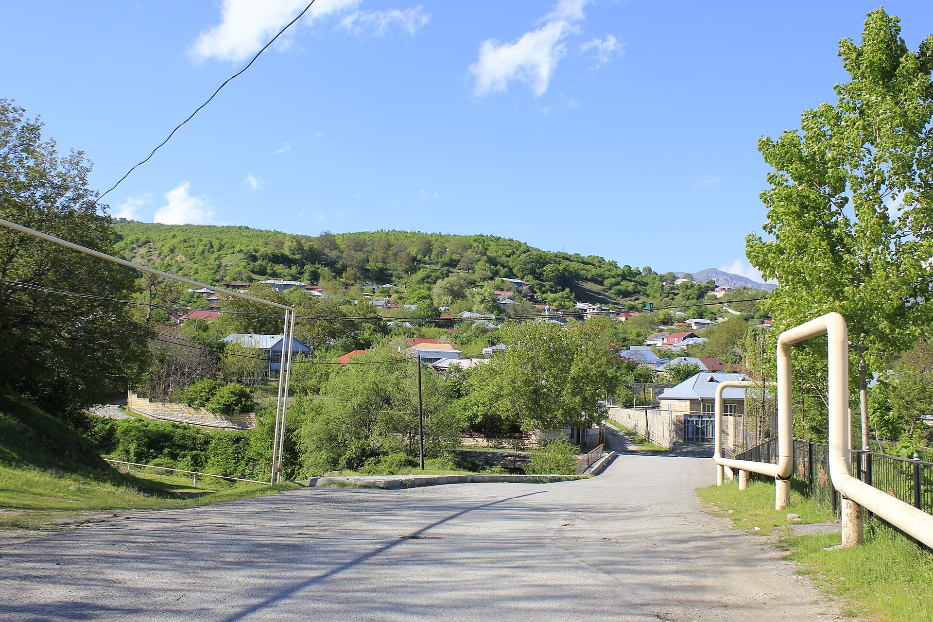Basqal qəsəbəsinin ümumi görünüşü, İsmayıllı