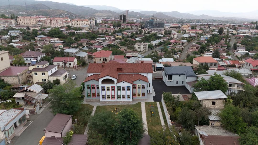 Xankəndi şəhərinin yuxarıdan görünüşü, 2024-cü ilin sentyabrı