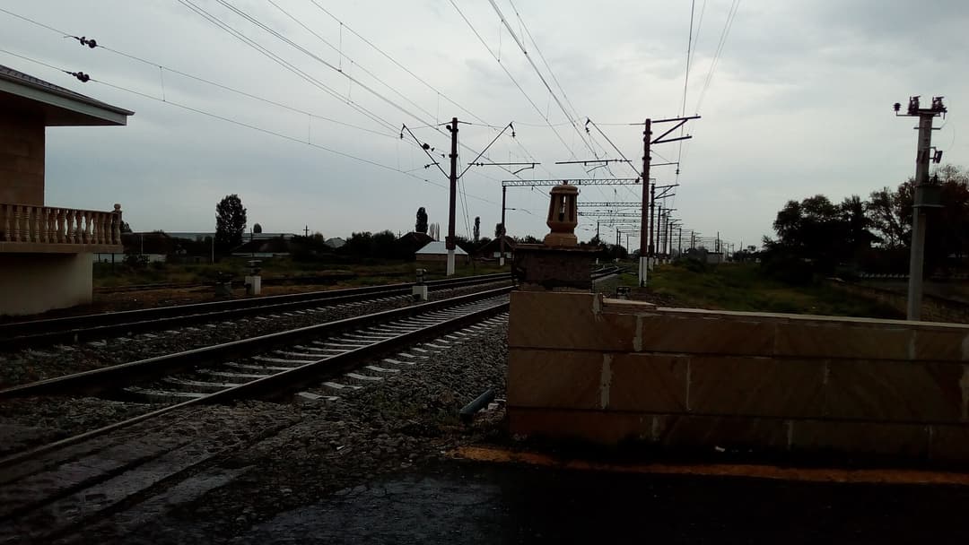 Ağdaş rayonunun Ləki qəsəbəsində dəmir yolu xətti