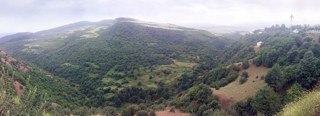 Lerikdən Talış dağlarına geniş panoram